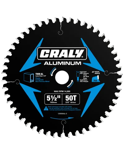 Miniatura 9 de CRALY Hoja de sierra circular de corte de aluminio y metal no ferroso de 12 pulgadas, 100 dientes, eje de 1 pulgada, punta de carburo, corte fino