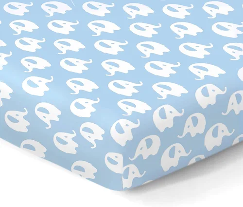 Sábanas bajeras 100% de algodón orgánico para colchones estándar de cuna y niños pequeños, 28 x 52 pulgadas y hasta 6 pulgadas de grosor. Niños y