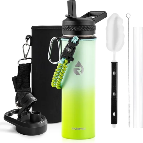 Miniatura 93 de RAYMYLO Botella de agua aislada de 24 onzas, de acero inoxidable con triple pared al vacío (fría durante 48 horas, caliente durante 24 horas), a