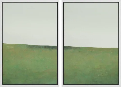 Miniatura 147 de MUDECOR Lienzo enmarcado para pared, bosque brumoso, reflejos, paisaje tranquilo, ilustraciones modernas, arte decorativo, bohemio, tranquilo/zen