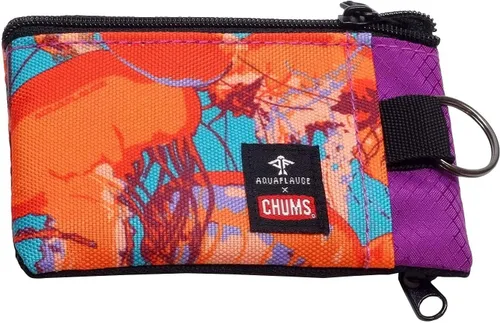 Miniatura 30 de Chums Surfshorts - Cartera minimalista ligera con cremallera y ventana de identificación transparente, resistente al agua con llavero