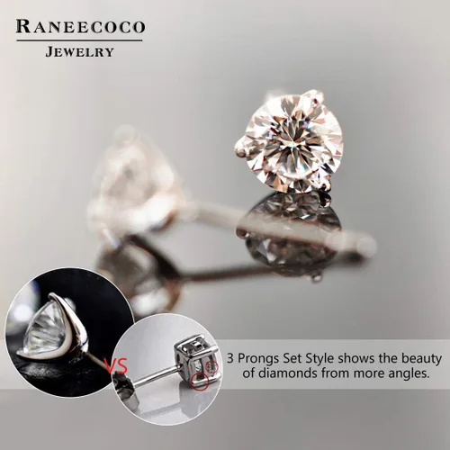 Miniatura 4 de Aretes tipo dormilona Stunning Flame de plata chapada en oro de 18 quilates y con diamantes de imitación en circonia cúbica