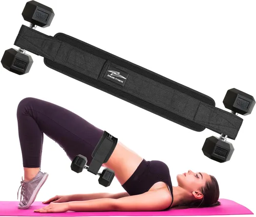 Miniatura 2 de Cinturón de empuje de cadera – Entrenador de glúteos resistente, cómodo, ajustable con almohadillas antideslizantes. Ideal para entrenamientos