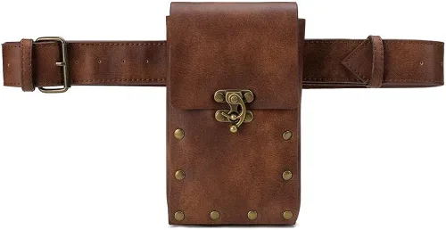 Miniatura 8 de Rebajas Cyber Monday Ofertas Venta Steampunk Riñonera Bolso para cintura Moda Gótico Hombro Bandolera Bandolera Muslo Pierna Capucha Bolsa de Viaje