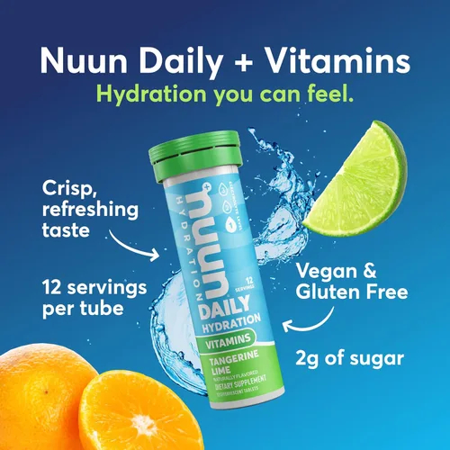 Miniatura 2 de Nuun Vitaminas Comprimidos de Electrolitos con Vitamina D, C, E, A y B6, Ácido Fólico, Magnesio y 4 Otros Electrolitos Esenciales, Sin Gluten