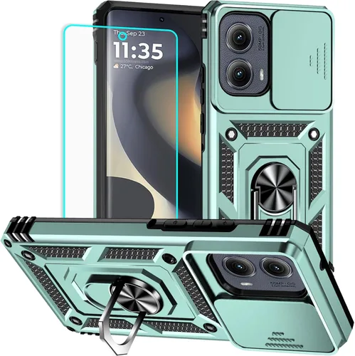 Miniatura 20 de Funda para Moto G Pure, funda Moto G Power 2022, soporte giratorio de grado militar de 360° (resistente), fundas protectoras a prueba de golpes