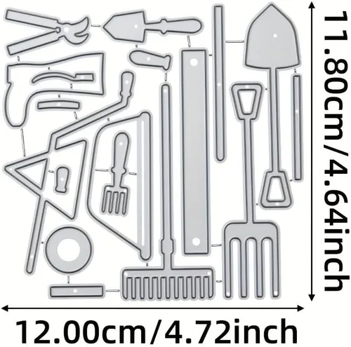 Miniatura 4 de Lapoo Troquel de corte de metal para álbumes de recortes, plantillas duraderas y cortadas para álbumes de recortes, álbumes de fotos, tarjetas