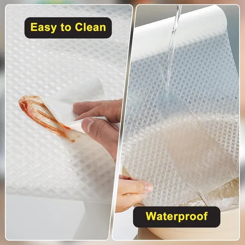 Miniatura 3 de Revestimiento para refrigerador, revestimientos impermeables para estantes y cajones para gabinete de cocina, tapete para baño debajo del fregadero