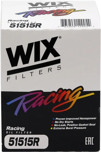 Miniatura 3 de WIX 51515R Racing Filtro de aceite de resistencia de alta eficiencia, construido para pistas de suciedad, arcilla o todoterreno