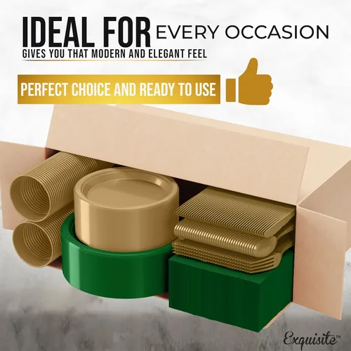 Miniatura 3 de Exquisite 350 Piezas Platos de Plástico de San Patricio Para Fiestas Juego de Platos Desechables de San Patricio, 50 de Cada Juego de Platos de Cena