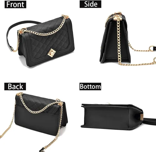 Miniatura 5 de Bolso cruzado pequeño para mujer, bolso de hombro de piel sintética, bolso de mano pequeño, bolso de mano versátil de moda
