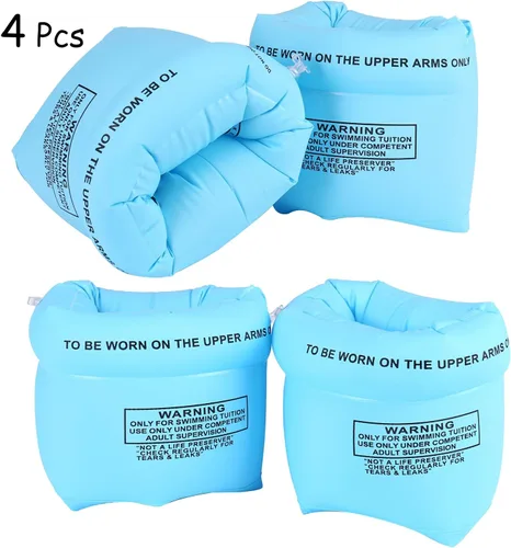 Miniatura 2 de Flotadores de brazo inflables para natación, mangas flotantes, anillos de natación (4-6-8 piezas)