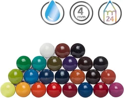 Miniatura 4 de Derwent Inktense - Juego de 24 lápices en caja metálica, núcleo redondo de 4mm, firme, soluble en agua, ideal para acuarela, ilustrar, colorear