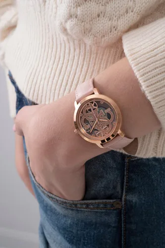 Miniatura 7 de GUESS Reloj de 1.417 in para mujer - Pulsera rosa esfera de oro rosa caja en tono oro rosa, Rosado, Classic