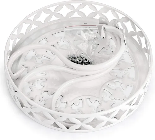 Miniatura 2 de OwnMy Soporte de Metal Redondo para Plantas Resistente al Óxido, Soporte de Hierro para Macetas, Soporte para Plantas de Interior y Exterior de Alta