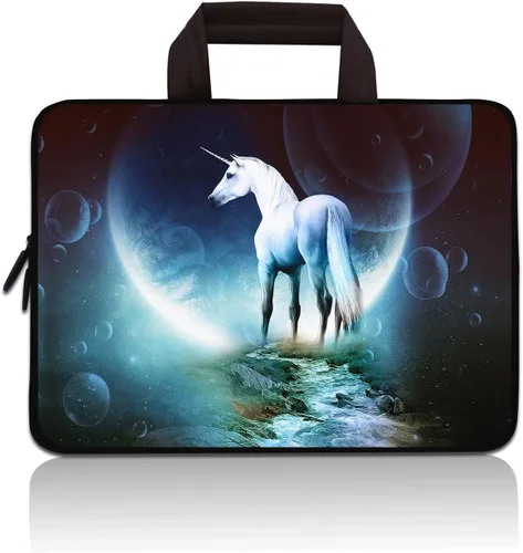Miniatura 8 de 14 15 15.4 15.6 pulgadas Funda para portátil con asa, funda protectora para computadora, funda para portátil de neopreno, funda para cuaderno, funda