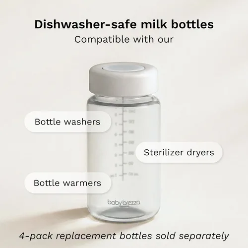 Miniatura 5 de Baby Brezza Enfriador de leche materna portátil todo el día, gran capacidad de 20 z, botella de viaje aislada incluye 2 paquetes de hielo + 2