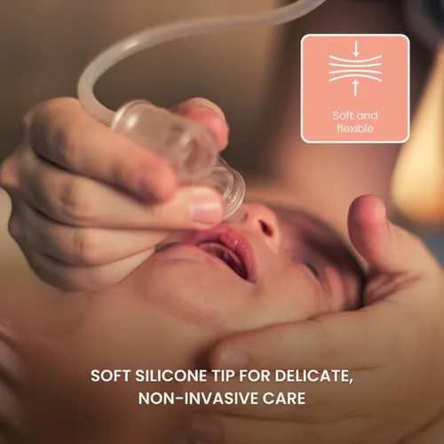 Miniatura 4 de TensCare Aspirador nasal: ayuda a limpiar la nariz bloqueada de tu bebé y elimina los mocos. Viene con filtros reutilizables y limpiables.