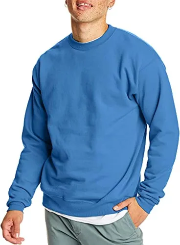 Miniatura 26 de Hanes EcoSmart - Sudadera de forro polar con cuello redondo para hombre, disponible en tallas grandes y altas, paquete de 1 o 2