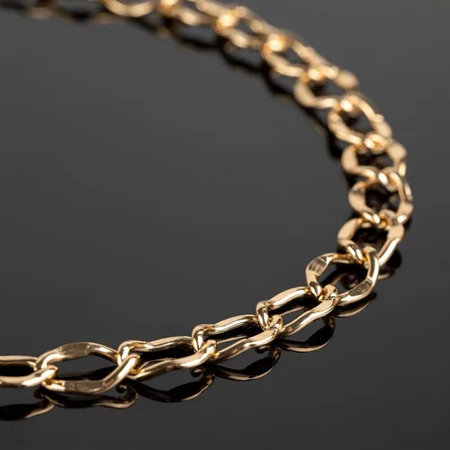 Miniatura 5 de YOUBEIYEE Cadena chapada en oro de 16.4 pies para hacer joyas, collar de cadena de aluminio para mujeres y hombres, pulsera de bricolaje para Labio