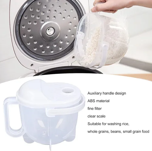 Miniatura 2 de Arandela de arroz, Colador de quinua de plástico Limpieza Herramientas de cocina de frutas vegetales, Limpiador de arroz, Filtro de filtro tamiz
