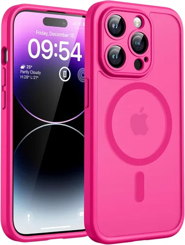 Miniatura 122 de TOCOL Funda magnética 3 en 1 para iPhone 14 Pro, mejorada [protección completa de cámara] con 2 protectores de pantalla, funda de grado militar Azul