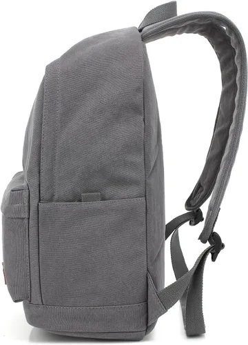 Miniatura 4 de kayond Bolsa de lona ligera para portátil de estilo casual, mochilas de viaje duraderas, mochila para hombres y mujeres, mochila de moda para Gris