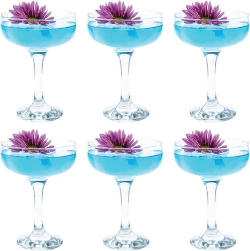 Miniatura 5 de Vikko Juego de 12 vasos de Martini a granel de 8.5 onzas, vasos de cupé con tallo, vasos cosmopolitas para Martini, Vodka y cócteles
