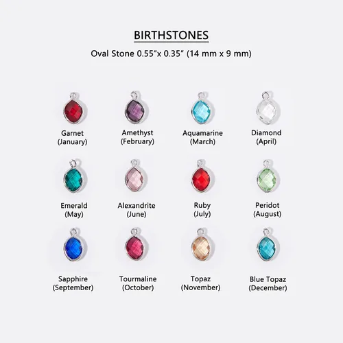 Miniatura 8 de MignonandMignon Birthstone Necklace for Grandma, Initial Necklaces for Women Personalized Jewelry for Women Birthstone Necklace, Grandkids Name