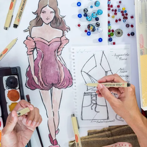 Miniatura 4 de GETHPEN Juego de marcadores micro punta fina – 3 tamaños de bolígrafos con tinta archivada para dibujo técnico, anime y bocetos – Artistas