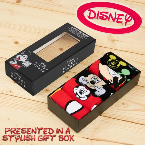 Miniatura 4 de Disney Calcetines para hombre Baby Yoda Crew Socks 5 Pack Star Wars Calcetines tobilleros Mickey Mouse regalos para hombres