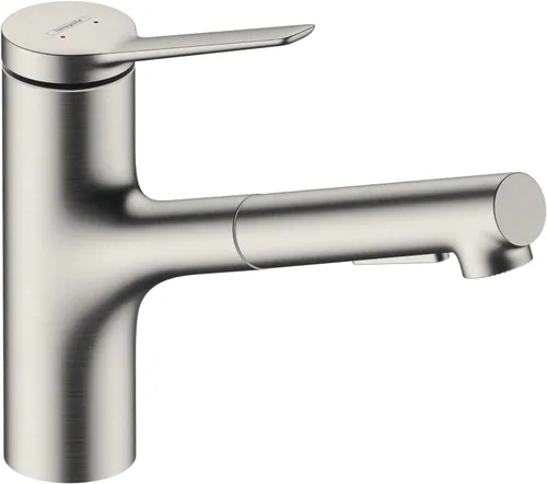 Miniatura 6 de hansgrohe Zesis Grifo de cocina monocontrol cromado, llaves de cocina con pulverizador extraíble, llave para fregadero de cocina, cromado 74810001