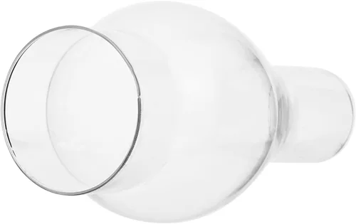 DOITOOL Lámpara de cristal de queroseno para chimenea, 6.49 x 2.99 x 2.99 pulgadas, pantalla de repuesto para lámpara de aceite transparente para el