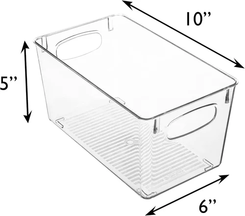 Miniatura 6 de ClearSpace Contenedores de Almacenamiento de Plástico Transparente – Perfectos para Organización y Almacenamiento de Cocina o Almacenamiento