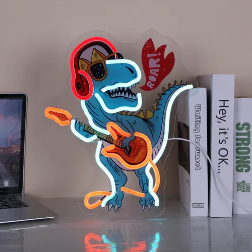 Miniatura 13 de Adorable letrero de neón de helado LED para decoración de pared, luz USB y batería para habitación de niños, dormitorio, sala de juegos, regalo