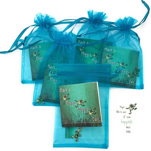 Miniatura 6 de Smiling Wisdom - 5 juegos de regalo a granel - Tarjetas de felicitación, bolsas y regalos de abalorios de rana - 15 piezas - Mujeres adolescentes