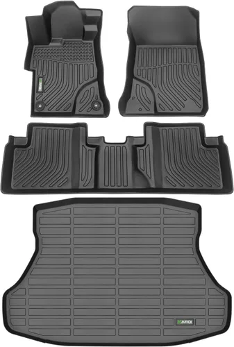 Miniatura 62 de HAFIDI® - Tapetes para auto con almacenamiento debajo del asiento, para todo clima, antideslizantes, de elastómero termoplástico, para la primera