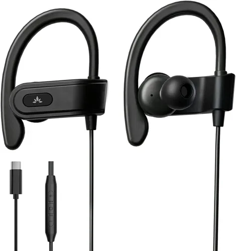 Miniatura 7 de Avantree E171 - Auriculares con cable AUX de 3.5mm con micrófono y control de volumen en línea, compatibles con auriculares con cable tradicionales