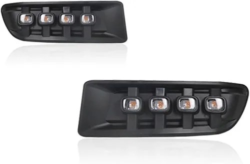 BAKUGO 2 unids LED diurna luz antiniebla DRL luz de señal de giro para Toyota Prado 120 Land Cruiser LC120 FJ120 2003-2009