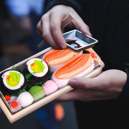 Miniatura 4 de AGRIMONY Funny Sushi Socks Box for Men Teen Boys - Sushi Lovers Food Socks-Fathers Birthday Christmas Gift Stocking Stuffers