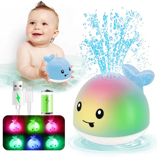 Juguetes de baño para bebés de 6 a 12 meses – Accesorios de mesa de agua, juguetes de piscina para niños pequeños de 1 a 3 años – Juguete de baño