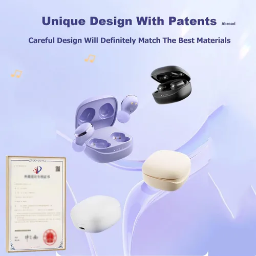 Miniatura 5 de Xmenha Auriculares inalámbricos pequeños para canales auditivos pequeños, auriculares azules más pequeños, auriculares Bluetooth micro pequeños