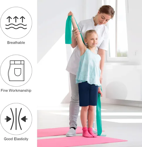 Miniatura 5 de Resinta Paquete de 3 pantalones cortos largos activos para niñas, pantalones cortos de baloncesto y fútbol, pantalones cortos deportivos para niñas