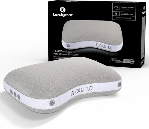 Miniatura 12 de Bedgear Flow Cuddle - Almohada curvada – Tamaño 0.0 – Almohada transpirable para dormir de lado – Almohada de cama suave – Funda hipoalergénica