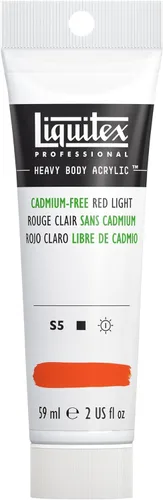 Miniatura 130 de Liquitex Pintura Acrílica Profesional de Cuerpo Pesado, Tubo de 2 oz (59ml), Rojo Fluorescente