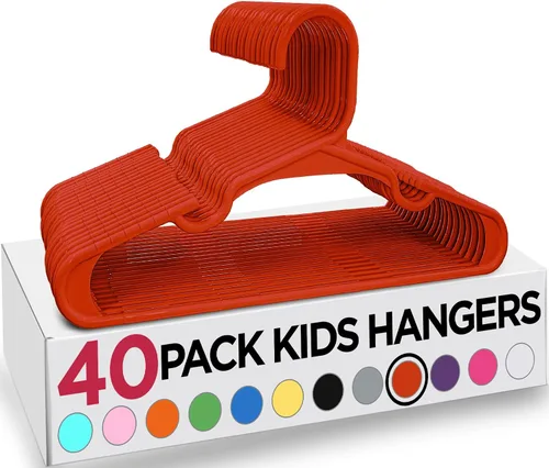 Miniatura 63 de Utopia Home Paquete de 20 Perchas para Niños - Perchas de Plástico para Bebé de 11.5 Pulgadas para Armario - Perchas para Niños para Ropa y Percha