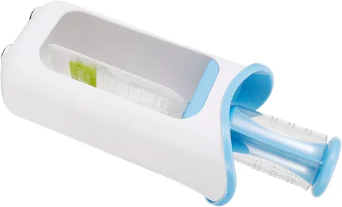 Miniatura 3 de Oumefar Exprimidor de puré de frutas con 10 bolsas de compresión DIY Squeeze Station para alimentos (azul)