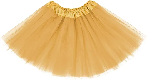 Miniatura 28 de Century Star Tutú de 4 capas para niñas pequeñas, faldas de ballet de tul para baile de princesa, esponjoso, para fiestas de cumpleaños de 2 a 8 años