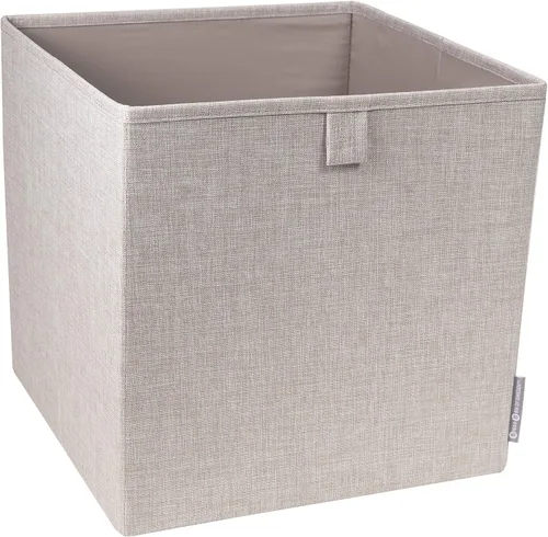 Bigso Caja de almacenamiento plegable multiusos suave | Cubo de almacenamiento de tela plegable para almacenamiento en estantes | Cubo de