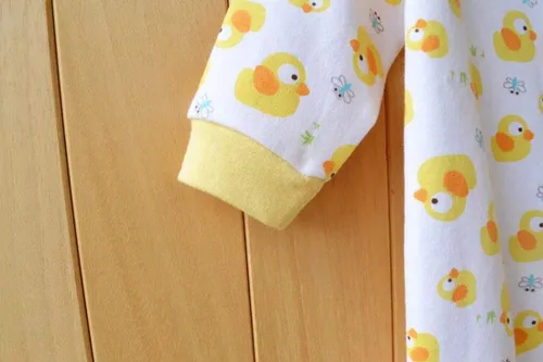 Miniatura 4 de Mameluco de una pieza para bebé de algodón suave con pies para bebés de 0 a 12 meses